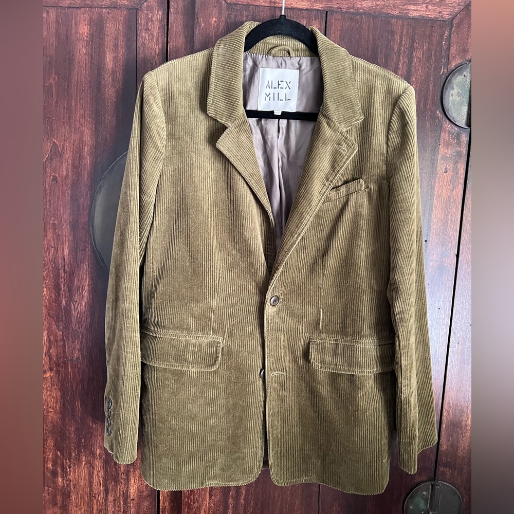 Alex Mill Olive Corduroy Jacket